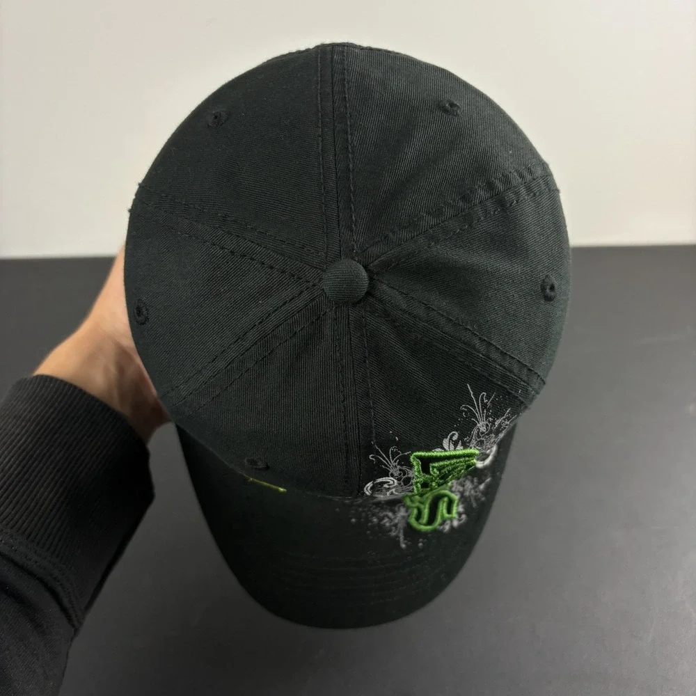 Vintage Y2K John Deere Hat Black Green Agriculture Farming Strapback Grunge Cap